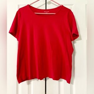 White stag t shirt top woman size xxl (20) red